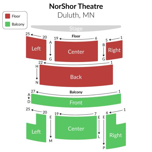 Norshor Theatre Seating Chart